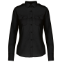 Damespilootoverhemd lange mouwen Black XL