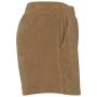 Ecologische badstof damesshort cream coffee XL