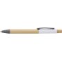 Bamboe balpen Cesar wit