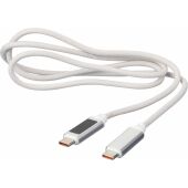 Nylon oplaadkabel Claudia - zwart