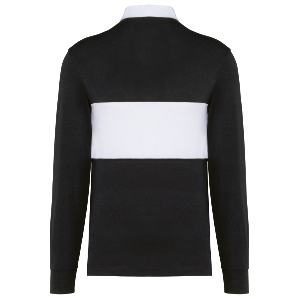 Rugbypolo met lange mouwen Black / White M Rugbypolo met lange mouwen Black / White M