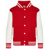 fire red / white