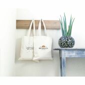 Organic Canvas Shopper (320 g/m²) tas - ecru