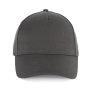 Biologisch katoenen pet met 5 panelen - K-up Gold Label Dark Grey One Size