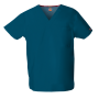 Uniseks tuniek met V-hals Caribbean Blue L Uniseks tuniek met V-hals Caribbean Blue L