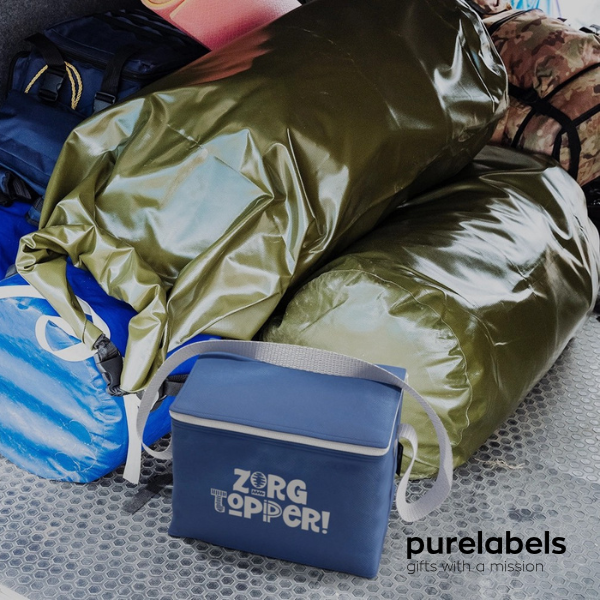 Cadeautje zorgmedewerkers | Koeltas gerecyclede Non Woven | Zorgtopper Blauw Cadeautje zorgmedewerkers | Koeltas gerecyclede Non Woven | Zorgtopper Blauw