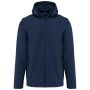 3-laagse uniseks softshelljas met afneembare capuchon en mouwen Navy 5XL