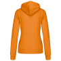 Damessweater met capuchon in contrasterende kleur Orange / White M