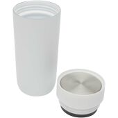 Camden 350 ml RCS-gecertificeerde roestvrijstalen tumbler met keramische binnenlaag - Wit