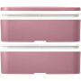MIYO Renew double layer lunch box - Pink/Pink/White
