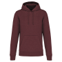 Ecologische herensweater met capuchon Wine Heather 5XL Ecologische herensweater met capuchon Wine Heather 5XL