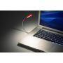 ABS en metalen laptop lamp Lola rood