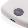 MagBoost gerecycled plastic 5000 mah magnetische powerbank, wit