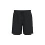 2-in-1 duurzame shorty met ingewerkte ondershort black XS