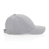Milo AWARE™ recycled heather 6 paneel cap 200gr, grijs