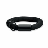 POLLY - Drijvende sleutelhanger polsband - Zwart