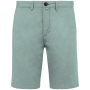Ecologische chinobermuda heren Jade Green 36 FR