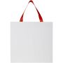 Smartfold papieren tas van 210 g/m² met lintgrepen en een glanzende laminaatlaag - 31 x 12 x 31 cm - Rood