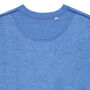 Iqoniq Denali gerecycled katoen sweater ongeverfd, heather blue (XXXL)