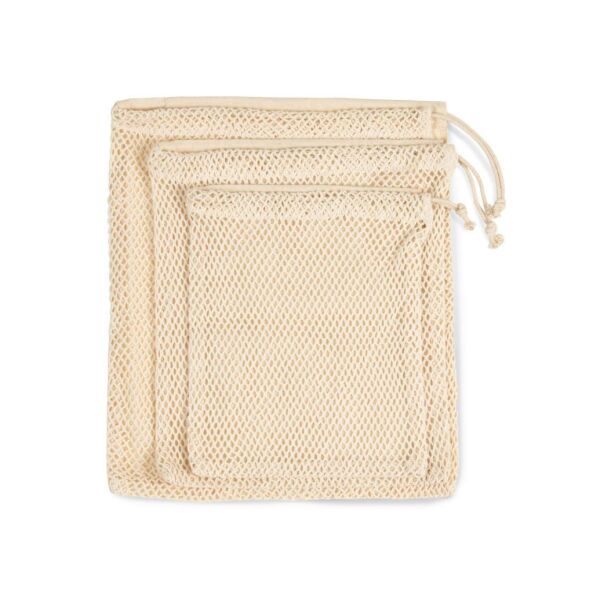 Tas van mesh met een koordje