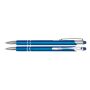 Aluminium touch-stylus balpen Limoges Blauw - Blauwe inkt