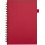 Liss A5 spiraalnotitieboek met harde kaft van gerecycled plastic - Rood