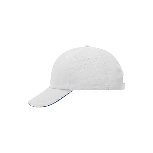 6 Panel Raver Sandwich Cap white/navy one size 6 Panel Raver Sandwich Cap white/navy one size
