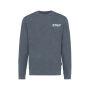 IQONIQ Denali gerecycled katoen sweater ongeverfd, heather navy (XXXL)