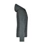 Ladies' Knitted Hybrid Jacket grey-melange/anthracite-melange S