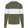 Clyde unisex organic rugbypolo sweatshirt - Groen/Wit - 2XS Clyde unisex organic rugbypolo sweatshirt - Groen/Wit - 2XS