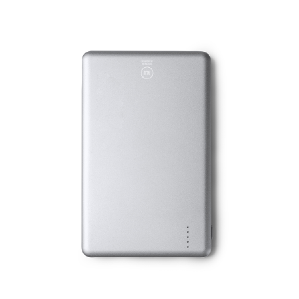 TERIUM Powerbank 5000 mAh met draadloze oplaadfunctie - zilver TERIUM Powerbank 5000 mAh met draadloze oplaadfunctie - zilver