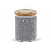 Bamboe 3W Speaker &amp; 5W Draadloze Oplader  - Grijs