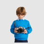 Clasica kindertrui met ronde hals - Oceaan blauw - 5/6