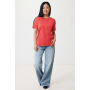 IQONIQ Yala dames lichtgewicht gerecycled katoen t-shirt, luscious red (XXS)