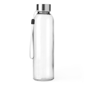 ALFE Drinkfles gekleurd glas, inhoud 500ml - transparant