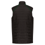 Bodywarmer Day To Day in twee stoffen Black / Kelly Green S Bodywarmer Day To Day in twee stoffen Black / Kelly Green S