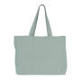Grote 'evergreen' shopper Washed Green Clay One Size