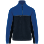 Tweekleurig ecologisch uniseks fleecevest Navy / Royal Blue 5XL