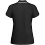 Tamil short sleeve women's sports polo - Black/White - S Tamil short sleeve women's sports polo - Black/White - S