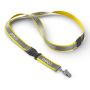 Afneembare polyester keycord met reflecterende overlay