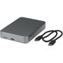 Avis 10.000 mAh RCS powerbank van gerecycled aluminium met magnetische aansluiting - Donkermetaal
