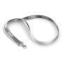 Polyester keycord met reflecterende overlay Polyester keycord met reflecterende overlay