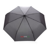 21" Impact AWARE™ RPET 190T bamboe auto open/dicht paraplu, antraciet