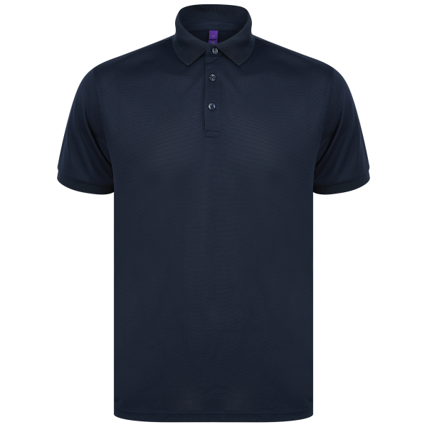 Herenpolo van gerecycled polyester Navy 4XL Herenpolo van gerecycled polyester Navy 4XL