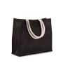 Jute Strandtas Black / Silver One Size