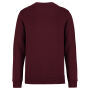Ecologische uniseks sweater met ronde hals Dark Cherry XS