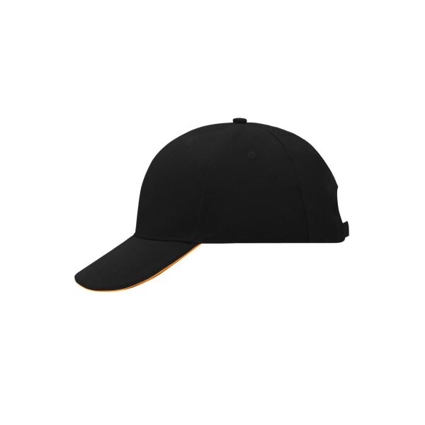 6 Panel Sandwich Cap black/orange one size 6 Panel Sandwich Cap black/orange one size