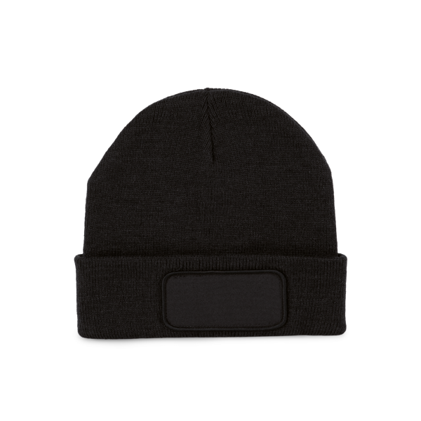 Gerecyclede muts met patch Gerecyclede muts met patch