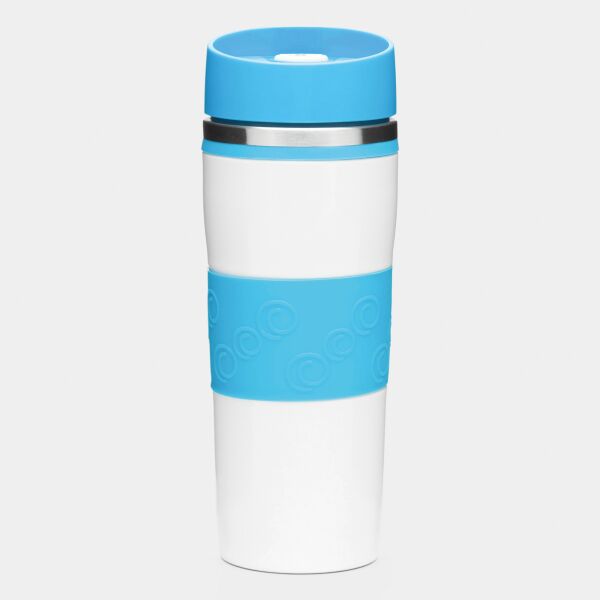 ARABICA - Dubbelwandige isoleerbeker lichtblauw, wit ARABICA - Dubbelwandige isoleerbeker lichtblauw, wit