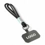 Sleutelhanger & telefoonhouder met koord met leren uiteinde.